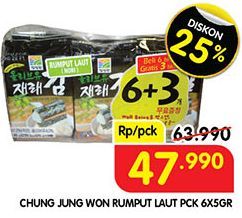 Chung Jung Won Rumput Laut