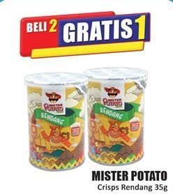 Mister Potato Snack Crisps Rendang 35 gr