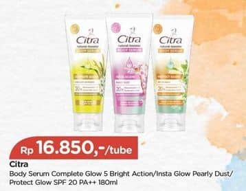 Promo Harga Citra Natural Booster Body Serum Complete Glow, Insta Glow, Protect Glow 180 ml - TIP TOP