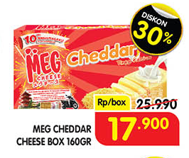 MEG Cheddar Cheese  165 gr