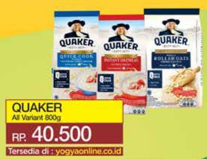Quaker Oatmeal All Variants 800 gr