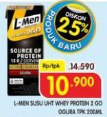 L-men Susu UHT Whey Protein 2 Go