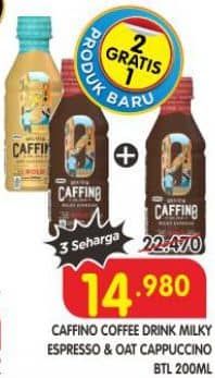 Promo Harga Caffino Coffee Ready To Drink Milky Espresso, Oat Cappucino 200 ml - Superindo