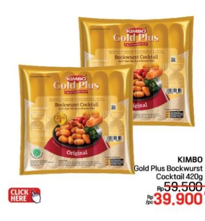Kimbo Gold Plus Bockwurst Cocktail