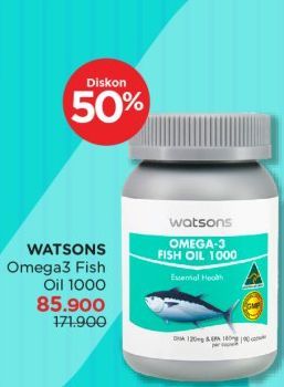 Watsons Omega 3 Fish Oil 1000mg