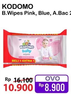 Kodomo Baby Wipes Rice Milk Pink 50 pcs