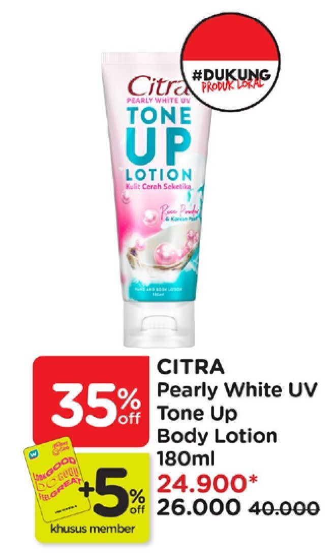 Citra Tone Up Pearly White Body Lotion