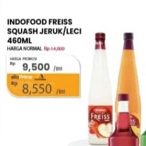 Freiss Syrup Squash Lychee, Orange 500 ml