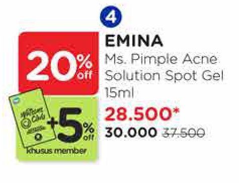 Emina Ms Pimple Acne Solution Spot Gel