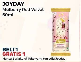Promo Harga Joyday Ice Cream Stick Mulberry Red Velvet 75 gr - Alfamart