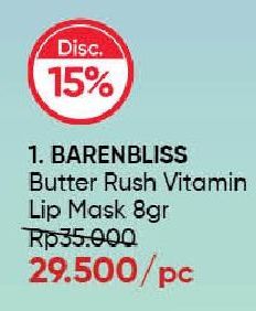 Barenbliss Butter Rush Vitamin Lip Mask