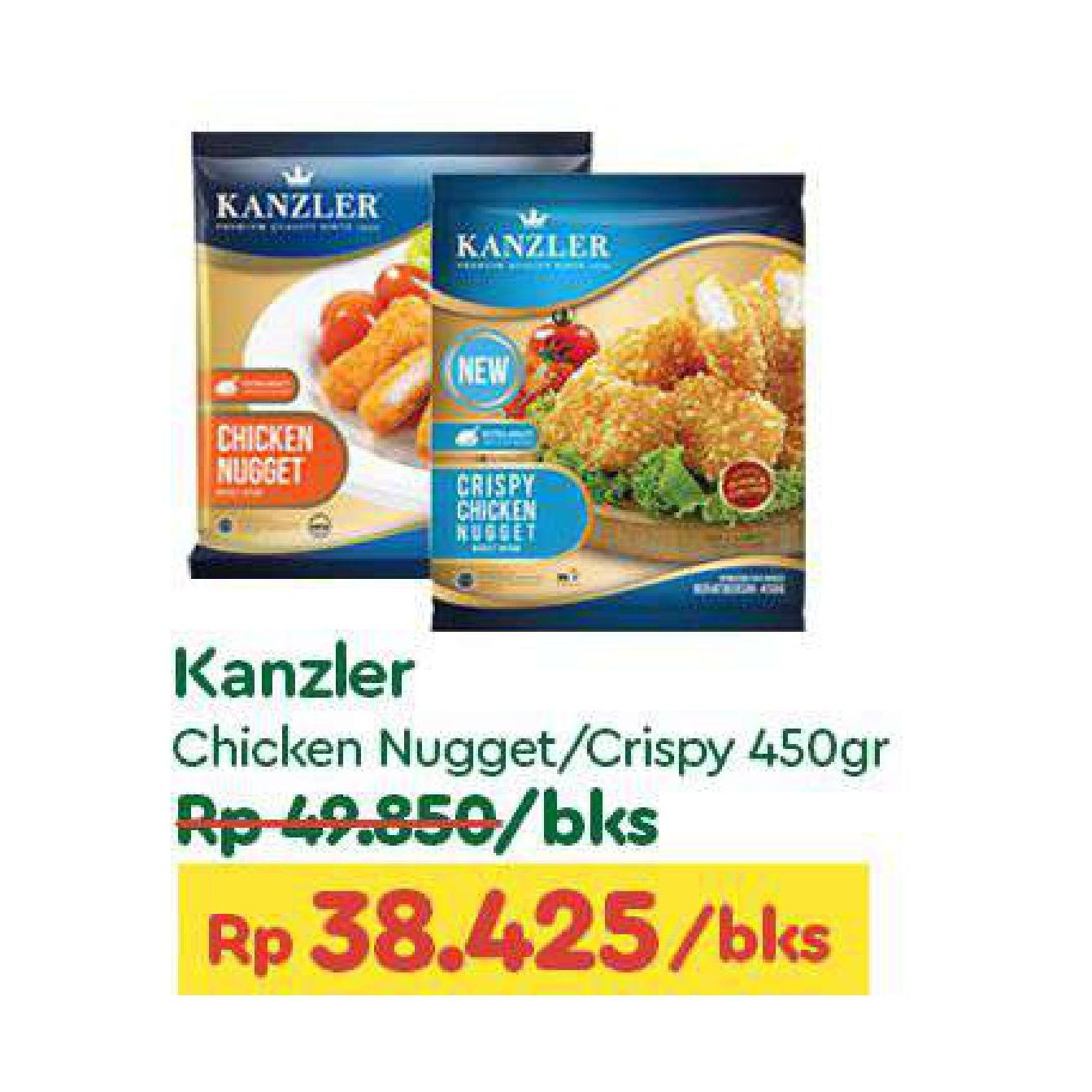 Kanzler Chicken Nugget Original, Crispy 450 gr