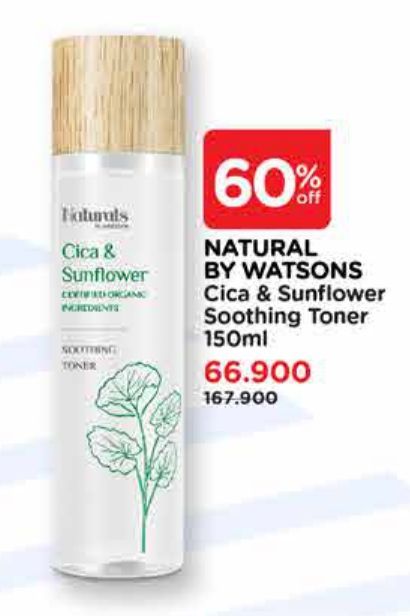 Naturals By Watsons Cica & Sunflower Soothing Toner