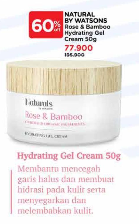 Naturals By Watsons Rose Bamboo Hydrating Gel Cream