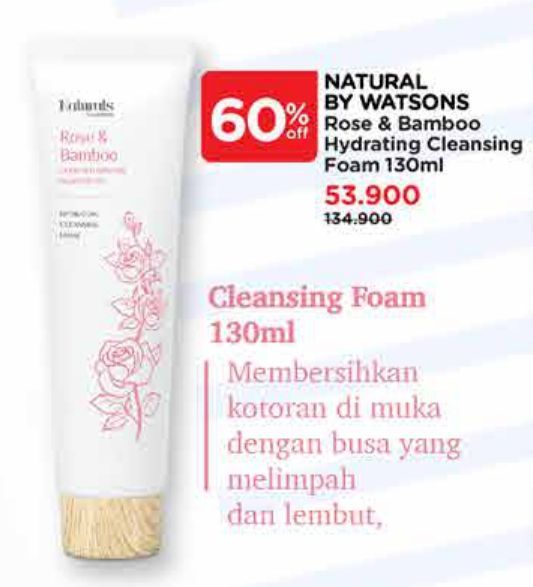 Naturals By Watsons Rose Bamboo Hydrating Cleansing Foam
