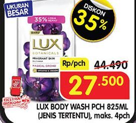 LUX Botanicals Body Wash  825 ml