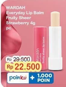 Promo Harga Wardah Everyday Lip Balm Strawberry 4 gr - Indomaret