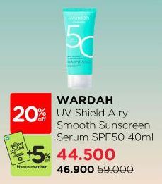 Wardah UV Shield Airy Smooth Sunscreen Serum SPF 50 PA 40 ml