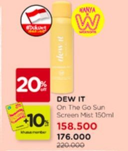 Dew It On The Go Sunscreen Mist SPF50