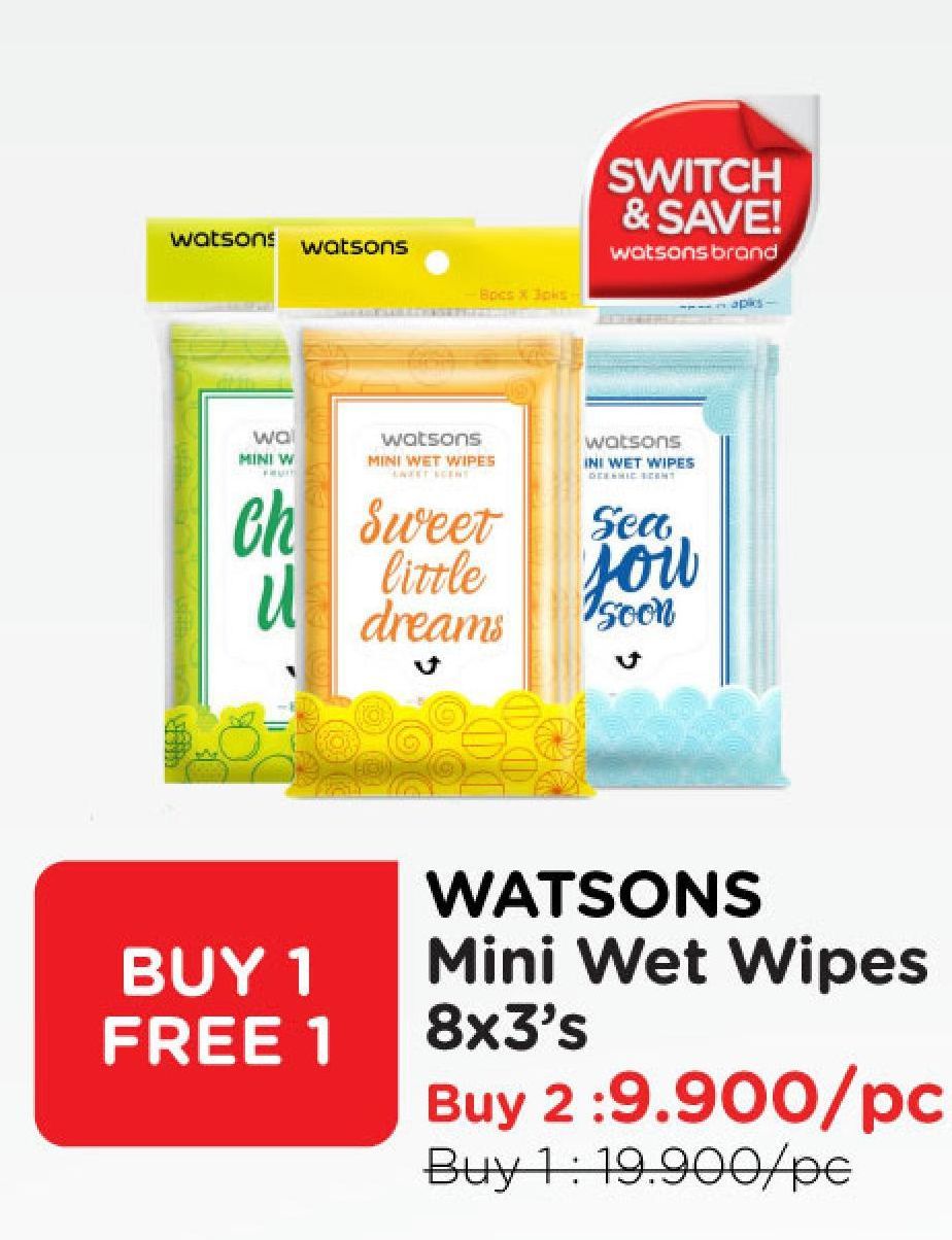 Watsons Mini Wet Wipes