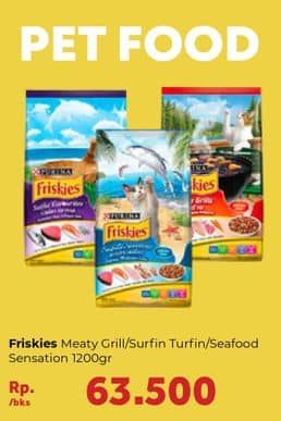 Promo Harga FRISKIES Makanan Kucing Meaty Grills, Surfin Trufin, Dry Seafood Sensations 1200 gr - Carrefour