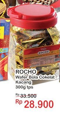 Rocho Wafer Bola Coklat Kacang