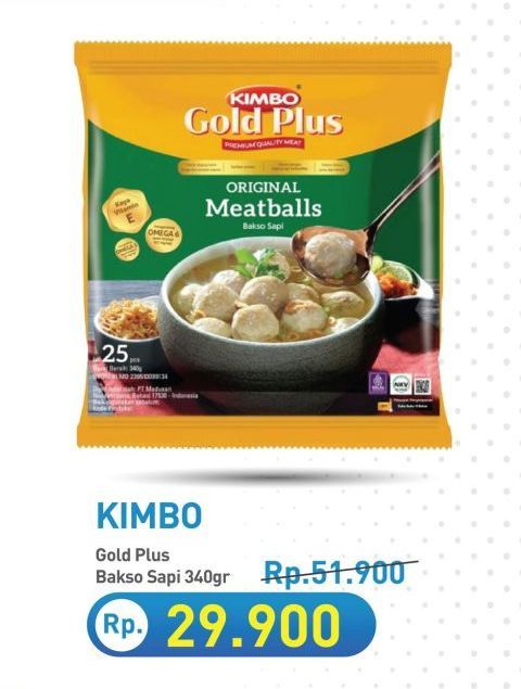Kimbo Gold Plus Bakso Sapi Original 340 gr