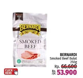 Promo Harga Bernardi Smoked Beef 250 gr - LotteMart