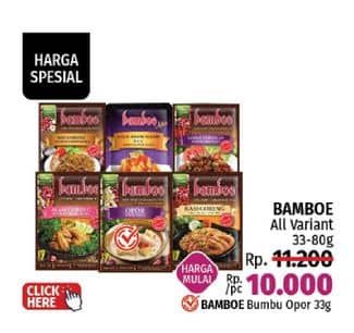 Promo Harga Bamboe Bumbu Instant All Variants 35 gr - LotteMart