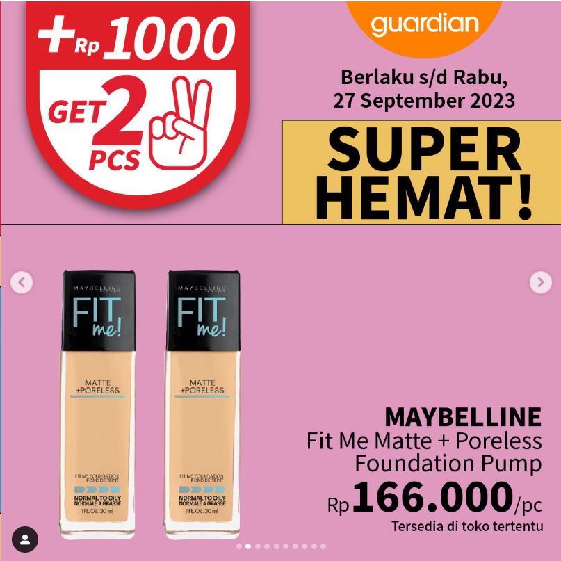 Maybelline Fit Me! Matte + Poreless Liquid Matte Foundation  30 ml