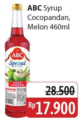 ABC Syrup Special Grade Melon, Coco Pandan 485 ml