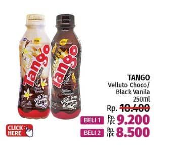 Promo Harga Tango Drink Velluto Italian Chocolate, Don Pedro Black Vanilla 250 ml - LotteMart
