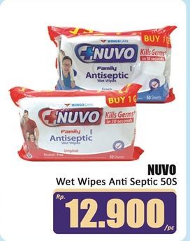 Nuvo Wet Wipes Antiseptic