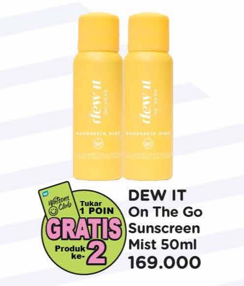 Dew It On The Go Sunscreen Mist SPF50