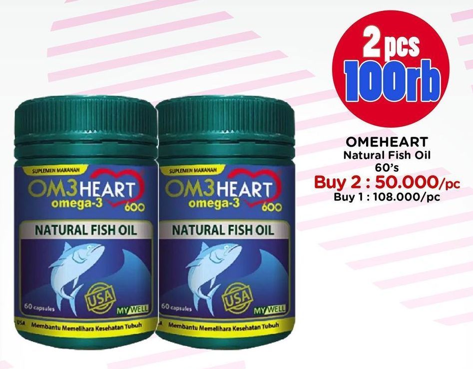 Omeheart Omega 3 Natural Fish Oil