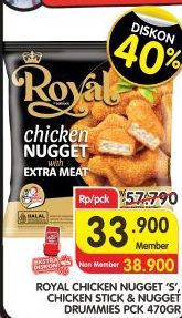 Belfoods Royal Nugget Chicken Nugget S, Chicken Nugget Stick, Chicken Nugget Drummies 500 gr