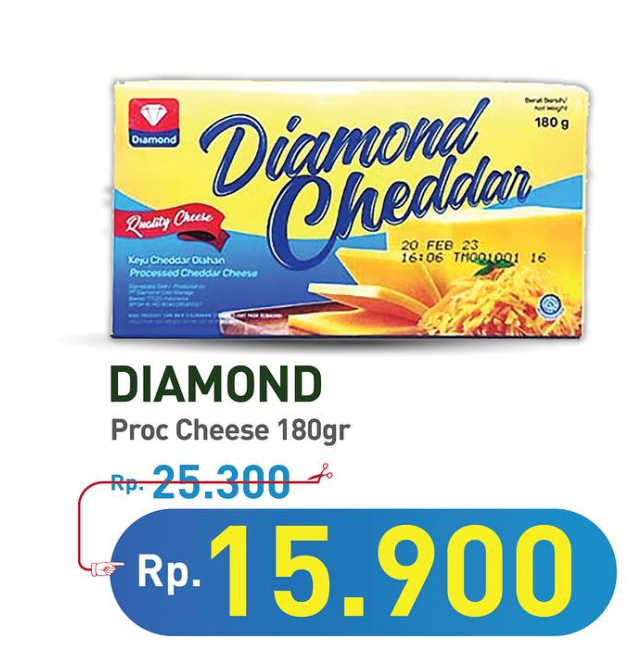Diamond Keju Cheddar  180 gr