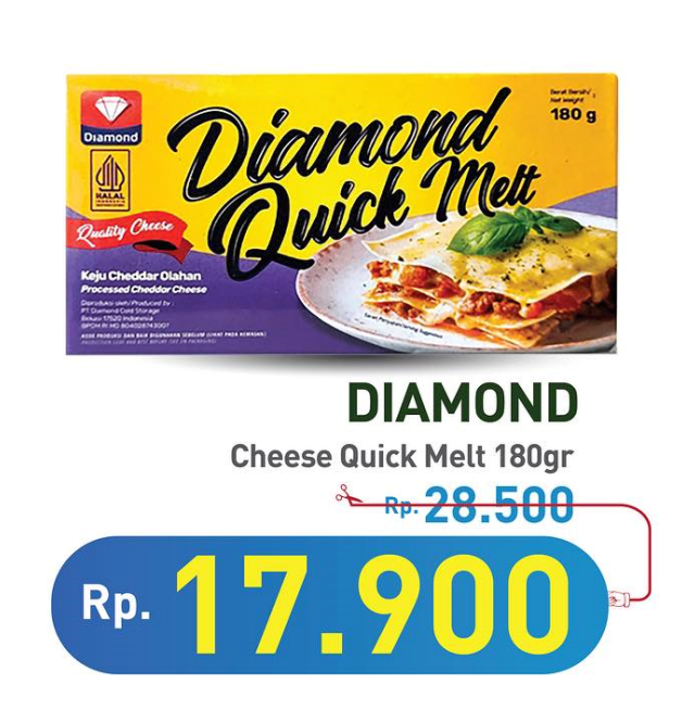 Diamond Cheese Quick Melt  180 gr