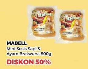 Mabell Mini Sosis Sapi & Ayam Bratwurst  500 gr