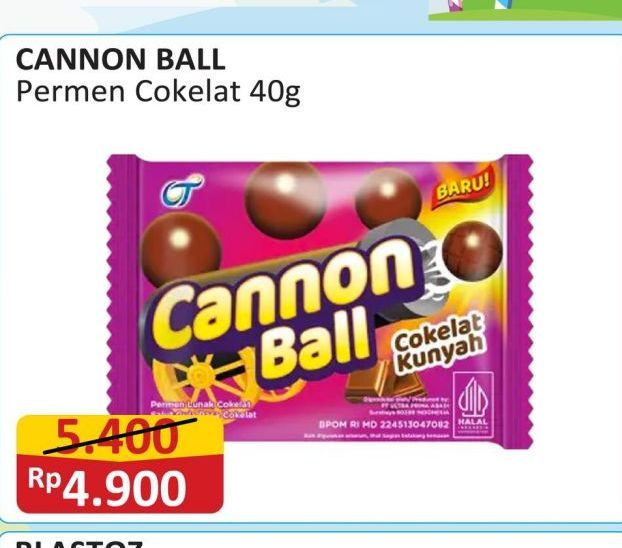 Cannon Ball Permen Cokelat