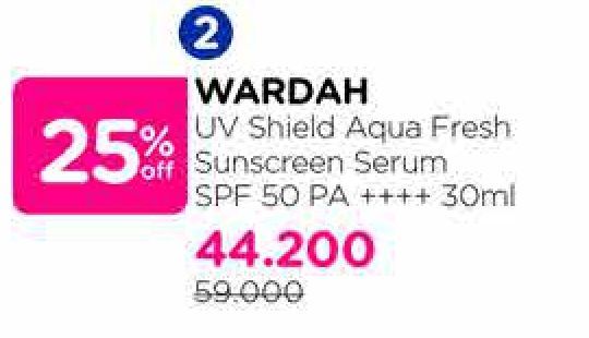 Wardah UV Shield Aqua Fresh Essence SPF 50 PA