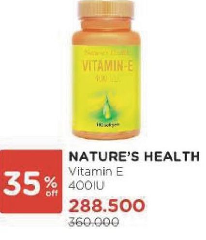 Natures Health Vitamin E 400 I.U