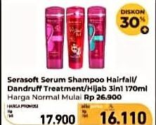 Serasoft Shampoo Hairfall Treatment, Anti Dandruff, Hijab 3in1 170 ml
