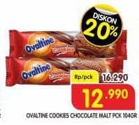 Promo Harga Ovaltine Chocolate Malt Cookies 104 gr - Superindo