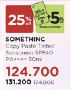 Somethinc Copy Paste Tinted Sunscreen SPF40 PA  50 ml
