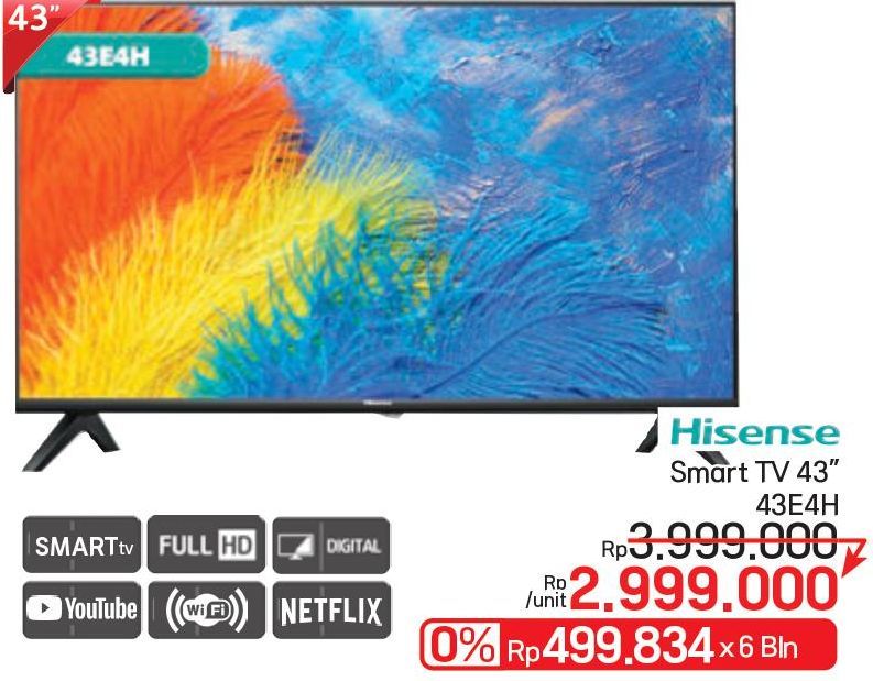 Hisense Smart TV FullHD 43 inch 43E4H  