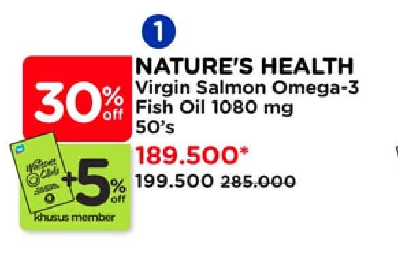 Natures Health Virgin Salmon Omega-3 Fish Oil