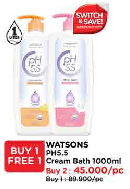 Watsons PH 5.5 Nourish Cream Bath