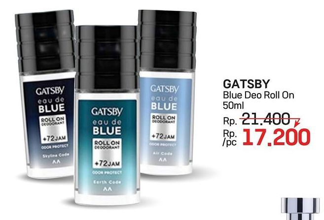 Gatsby Eau De Blue Roll On Deodorant