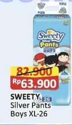Sweety Silver Pants Boys XL26 26 pcs